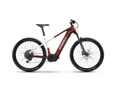 Elcykel hybrid Ghost E-Teru Advanced Low Eq Red/White Glossy