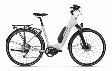 Elcykel Dam Tunturi E Style Grey/Chrome/Blue