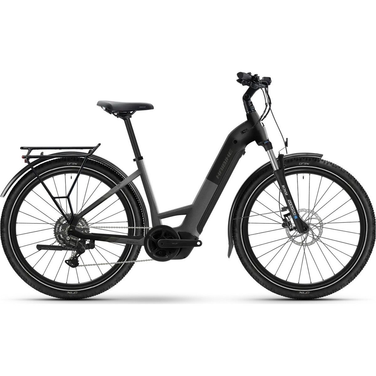 Elcykel Hybrid Haibike TREKKING 3 Low Dark Silver/Stardust