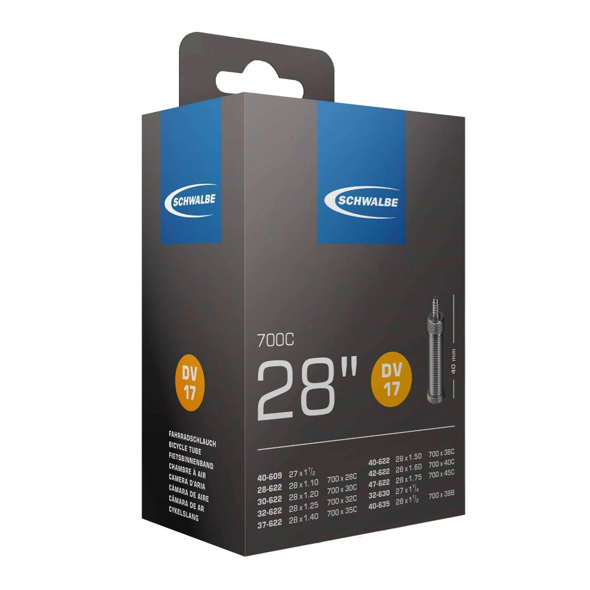 Cykelslang Schwalbe 28 tum 28/47-622/635mm DV17